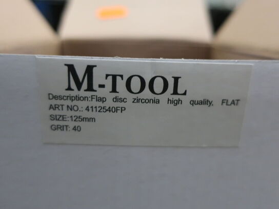 4 ks. M-TOOL flade flapdisc Ø125 K40