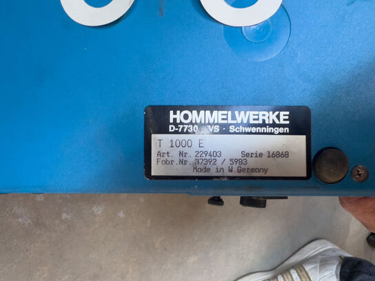 2 stk. måleinstrumenter HOMMEL WERKE T 1000 E m. printere