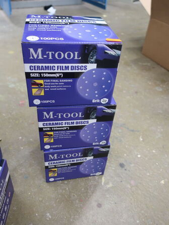 3 ks. M-TOOL keramiske slibeskiver Ø150 K320