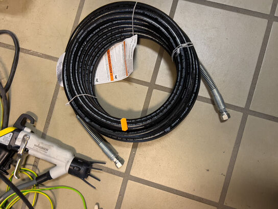 Slange til maleanlæg (ubrugt)