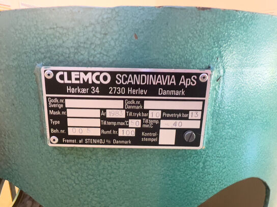 Sandblæser CLEMCO - OBS: Ikke funktionsdygtig!