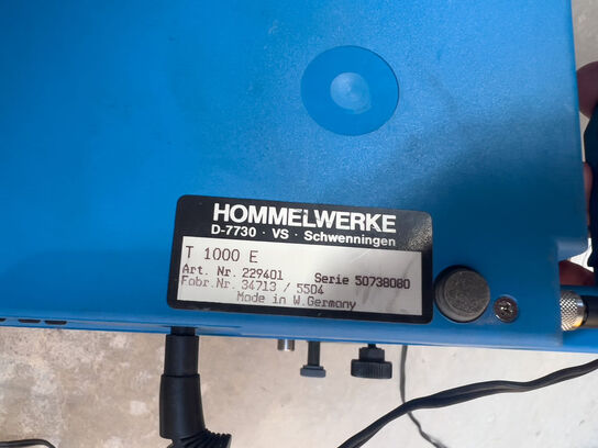2 stk. måleinstrumenter HOMMEL WERKE T 1000 E m. printere