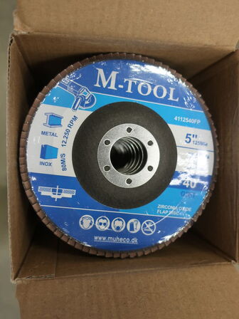 4 ks. M-TOOL flade flapdisc Ø125 K40