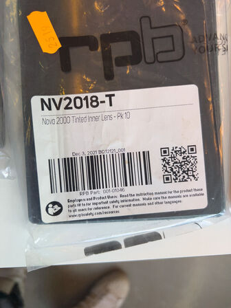 Glas til svejsehjelme RBP