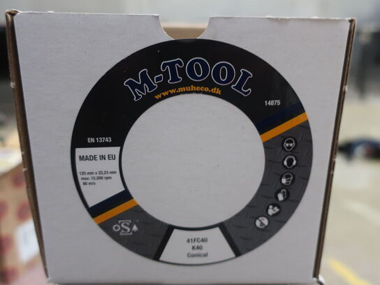 5 ks. M-TOOL koniske flapdisc Ø125 K40