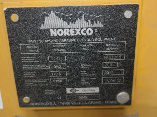 Sandblæseanlæg NOREXCO NORBLAST 200