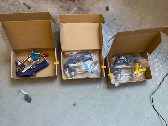 3 stk. sprøjtepistoler (ubrugte)