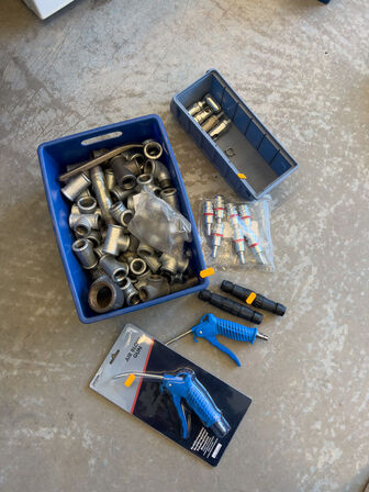 Div. fittings, koblinger m.v. til trykluft