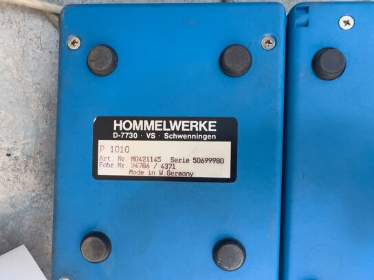 2 stk. måleinstrumenter HOMMEL WERKE T 1000 E m. printere