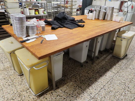 Arbejdsbord med indhold