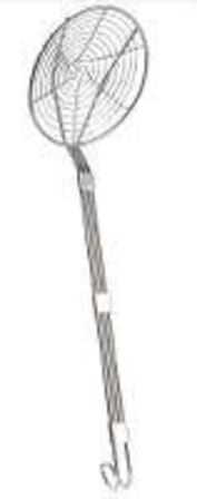5 stk. Fritureske diam 200 mm rustfri stål L59 cm