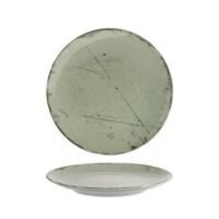 17 stk. Tallerken coupe grøn 263 mm Stone