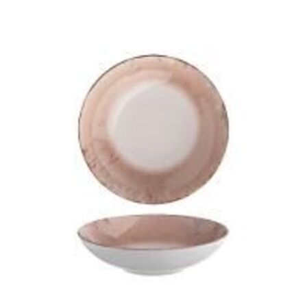 10 stk. Tallerken coupe dyb rosa 215 mm Stone