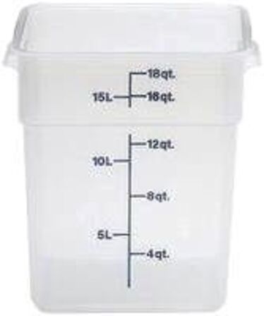 3 stk. Opbevaringsboks u/låg 17,2 ltr Cambro Restlager