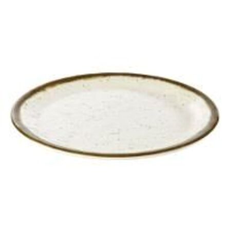 1 stk. Tallerken melamin vanilje Diam 250 mm Stone art