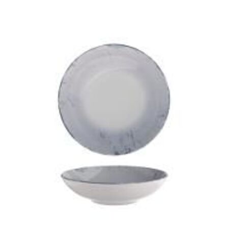 17 stk. Tallerken coupe dyb blå 215 mm Stone