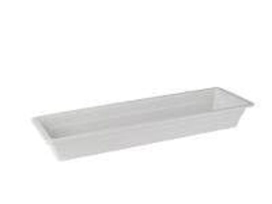 5 stk. Serveringsfad 2/4 GN 530 x 160 x 65 mm Melamin hvid