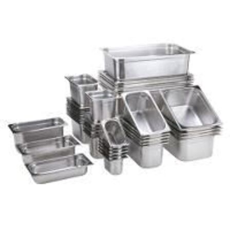 7 stk. Kantine stål 1/1 GN H20 mm 2,5 ltr APS