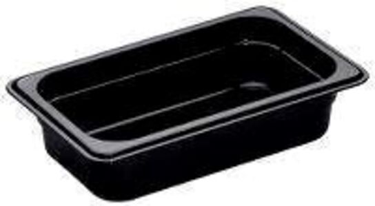 17 stk. Kantine 1/4 GN  D65 mm sort Cambro