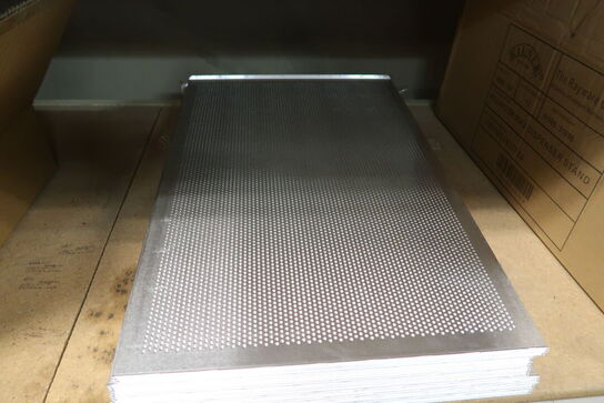 5 stk. Bageplade L600 x B400 mm perforeret m/ 2 buk - Restlager