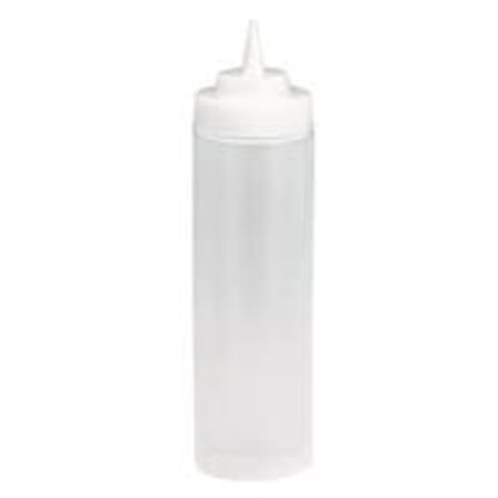 16 stk. Squeeze plast flaske 35,5 cl med låg