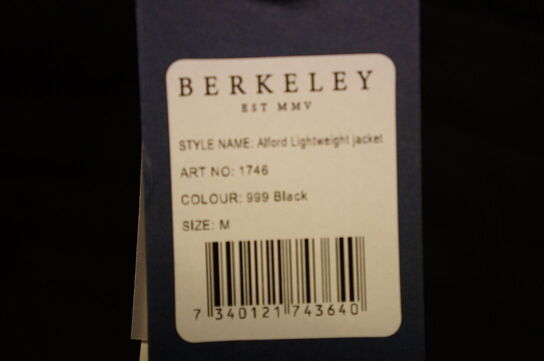 Jakke BERKELEY  M Sort 
