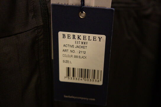 Jakke BERKELEY  STR. L Sort 