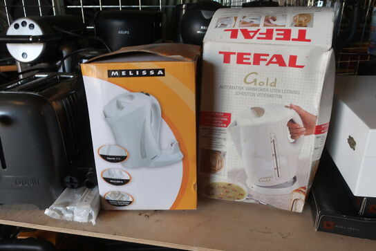 Kaffemaskiner, kander, bajler m.m.