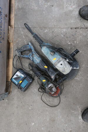 2 stk. vinkelslibere samt bajonetsav MAKITA 