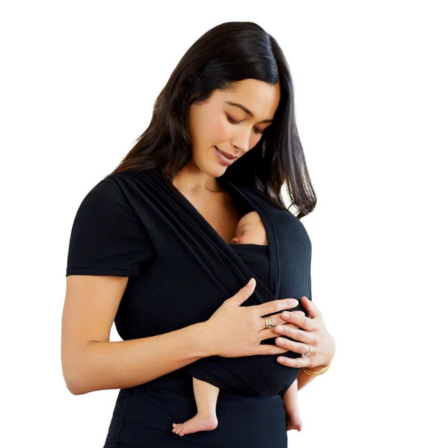 Moby Bump & Beyond, bære t-shirt / strækvikle, Sort - Str. 2