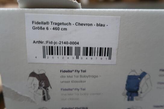 Fidella - Baby Wrap Fastvikle - Chevron - Denim Blue