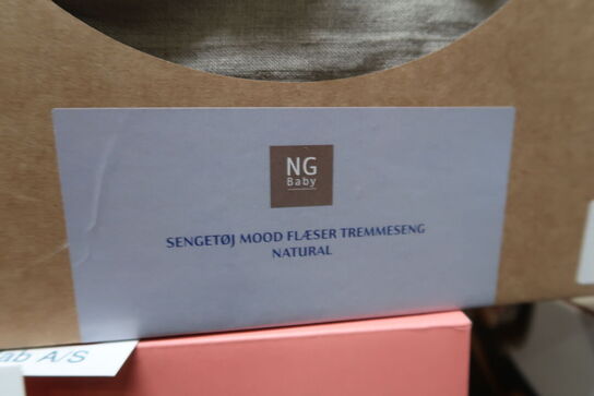 NG Baby Babysengetøj Muslin, Natural - 100x140 cm & 40x45 cm 