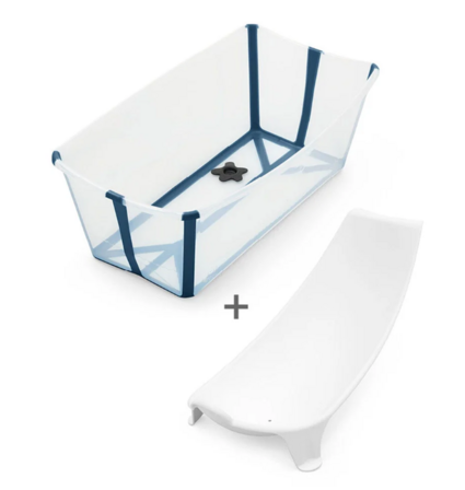 Stokke Flexi Bath inkl. indsats - Transparent Blå