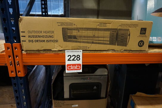 Heat1 terrassevarmer vægmodel 2300w med remote