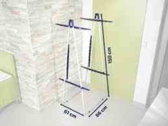 Leifheit Pegasus Tower 190 Tørrestativ hvid/blå