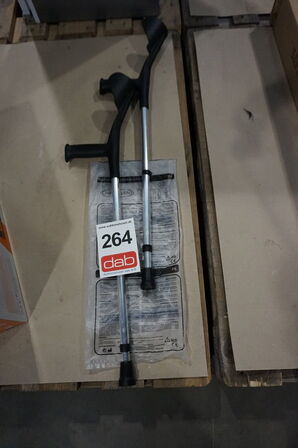 2 stk Garcia 1880 Krykker Justerbar 