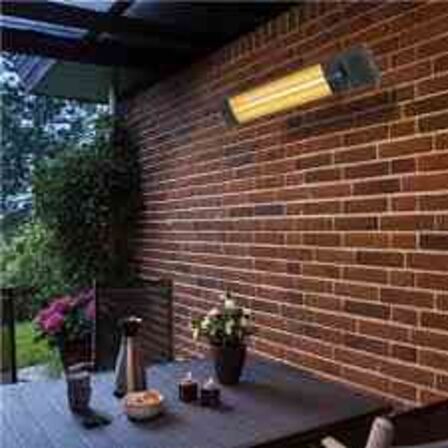 Heat1 terrassevarmer vægmodel 2300w med remote