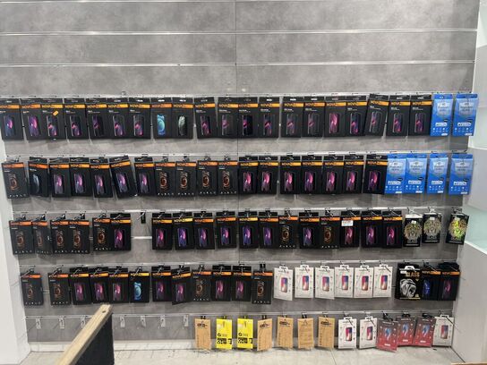 Salgsdisplays i grå inkl. bøjler