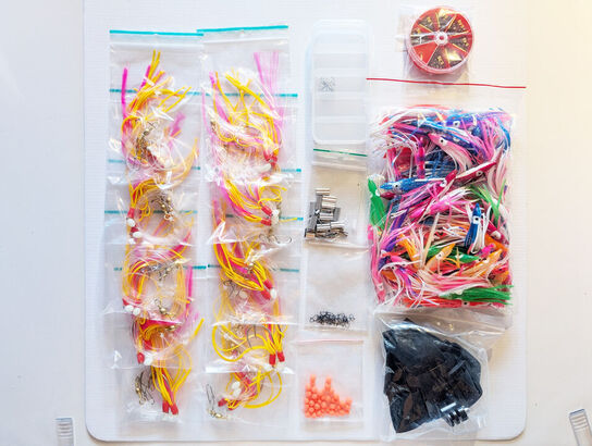 Kæmpe lot med Fiskegrej