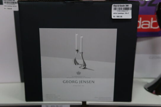 Georg Jensen Cobra lysestage lille 2 stk.