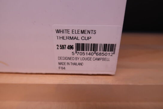 4 stk. Royal Copenhagen hvid Elements termokrus hvid 35 cl