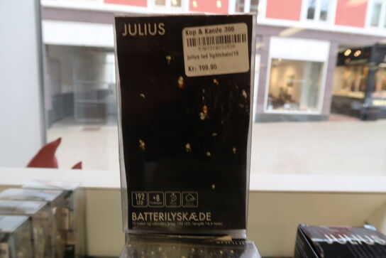 4 pk. Sirius Julius LED lyskæde ude & inde varm hvid 192 lys 144 cm