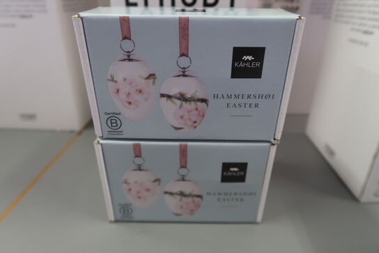 4 pk. Hammershøi Easter påskeophæng 2025 hvid 2 stk.
