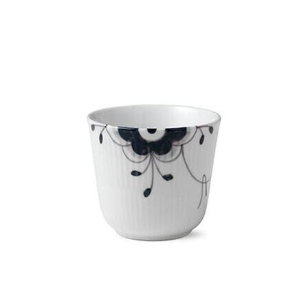 Royal Copenhagen sort Mega Riflet termokop 26 cl