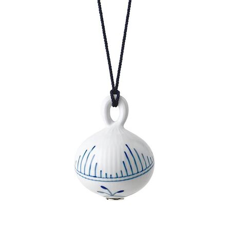 Royal Copenhagen Blå Mega Riflet julekugle #2 9,5 cm