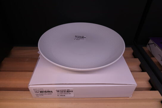2 stk. Royal Copenhagen Hvid Riflet moderne tallerken 20 cm