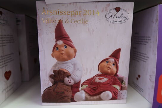 2 pk. Klarborg årsnissepar 2014 Vilhelm & Cecilie