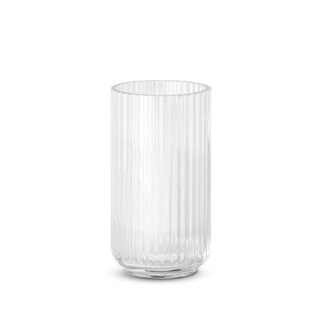 2 stk. Lyngby vase klar glas 20 cm