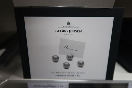 2 pk. Georg Jensen Bernadotte Bordkortholder 4 stk.