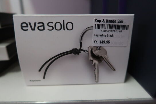 4 pk. Eva Solo nøglering sort
